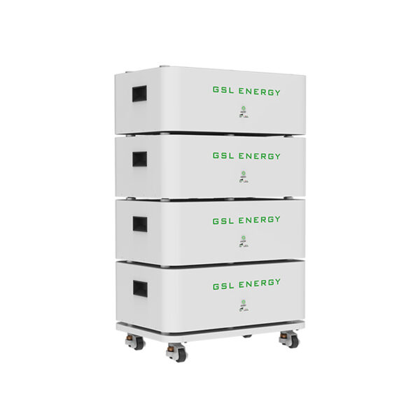 GSL ENERGY 5.12kWh 10.24kWh LiFePO4 stackable battery for hybrid inverter systems