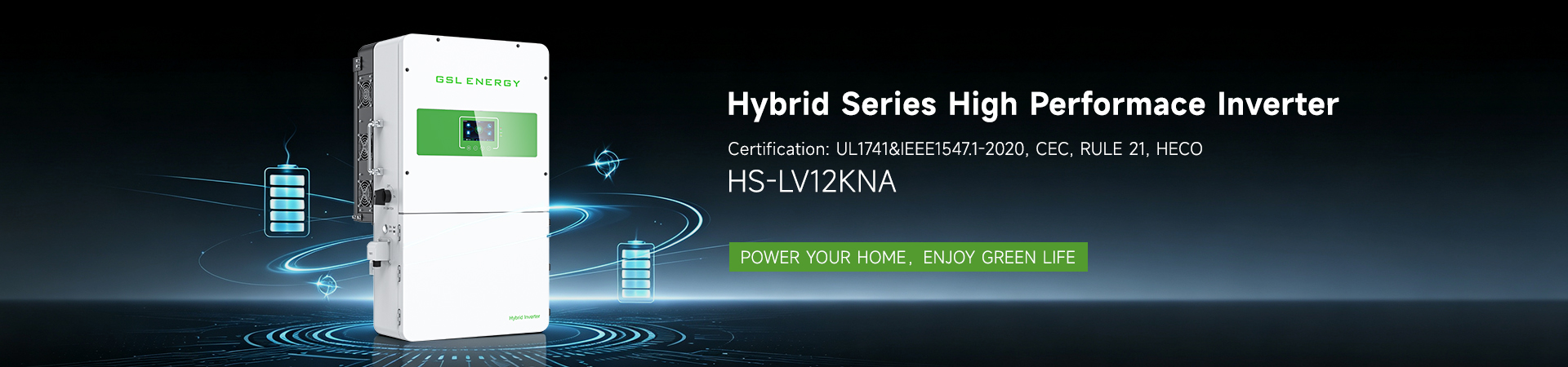 Factory for exporting 12KVA hybrid inverters to the United States