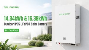 GSL ENERGY 14.34kWh & 16.38kWh Outdoor IP65 LiFePO4 Solar Battery | UL Certified